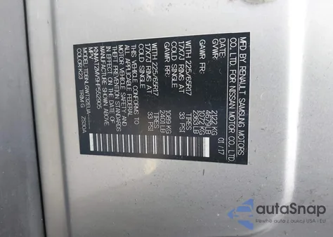 2017 Nissan Rogue Sv from USA, damaged, VIN KNMAT2MV9HP552905